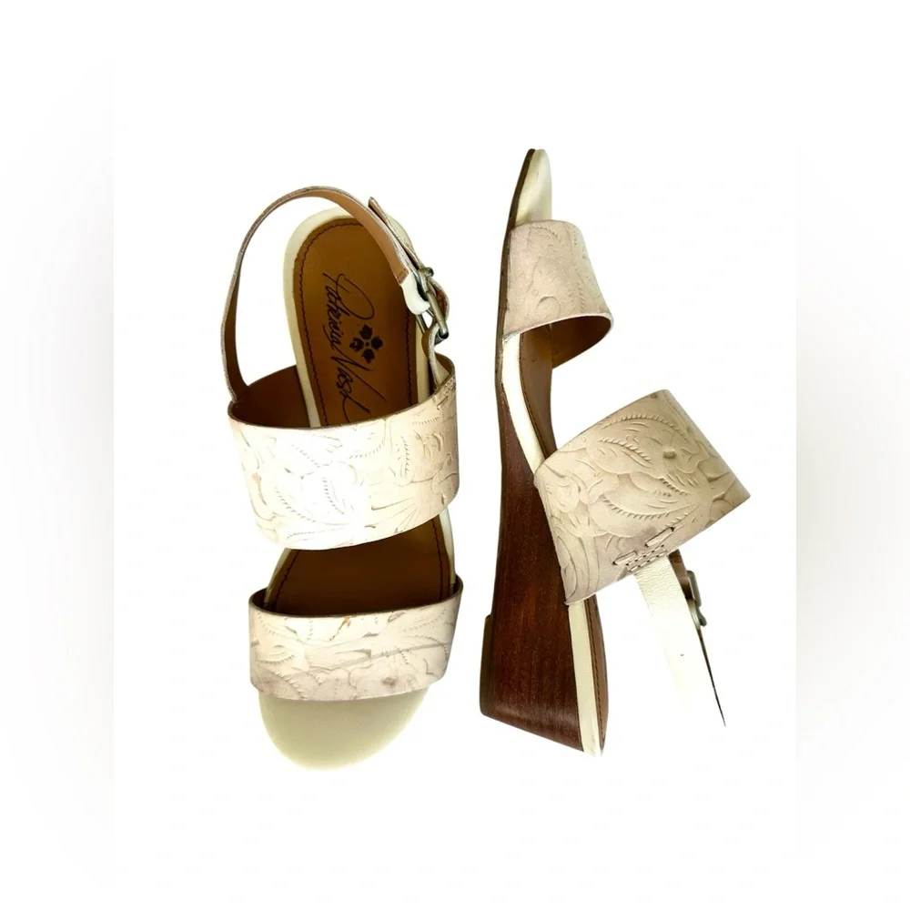 Patricia Nash Mirella Floral Leather Sandals